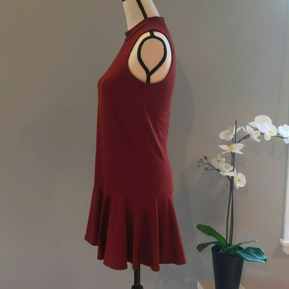 Love Fire Rust Orange Sleeveless Tunic Mini Dress - Picture 6 of 10